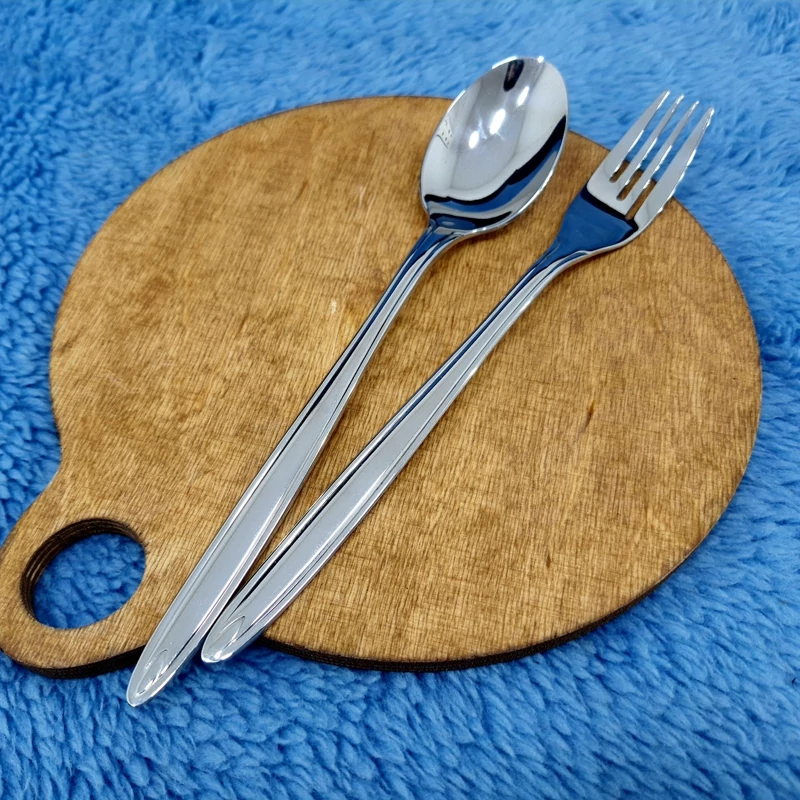 قاشق و چنگال 12 پارچه غذاخوری استیل کابان کد 190 با ارسال رایگان
