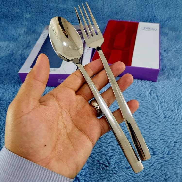 ست قاشق و چنگال استیل نگیر گیلدا طرح شیکاگو GILDA بسته 6+6 عددی با ارسال رایگان