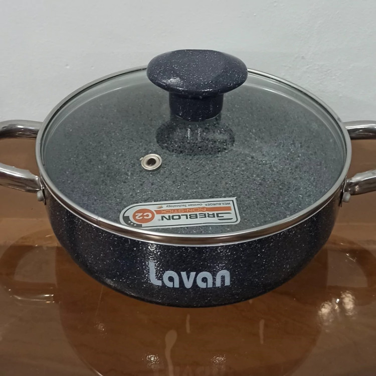 تابه گرانیتی سایز 18 لاوان مدل تیتان طوسی با ارسال رایگان