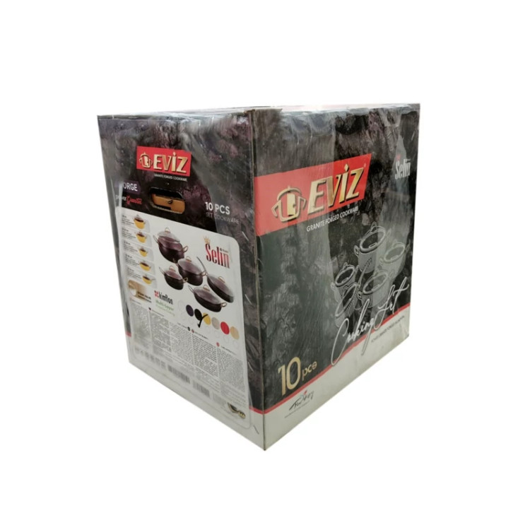 سرویس قابلمه 10 پارچه اویز EVIZ مدل سلین طوسی
