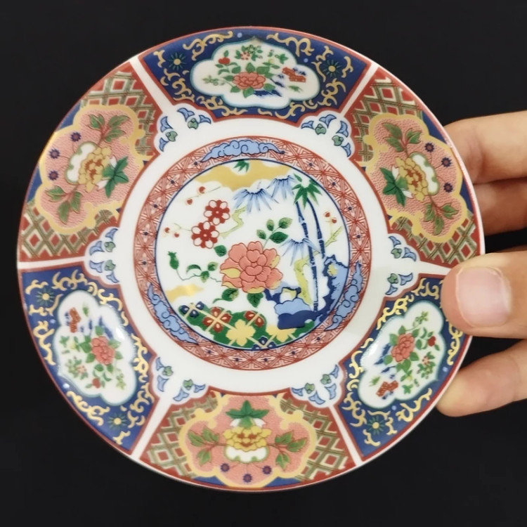 نعلبکی چینی واتسون مدل امیری سرمه ای بسته 6 عددی با ارسال رایگان