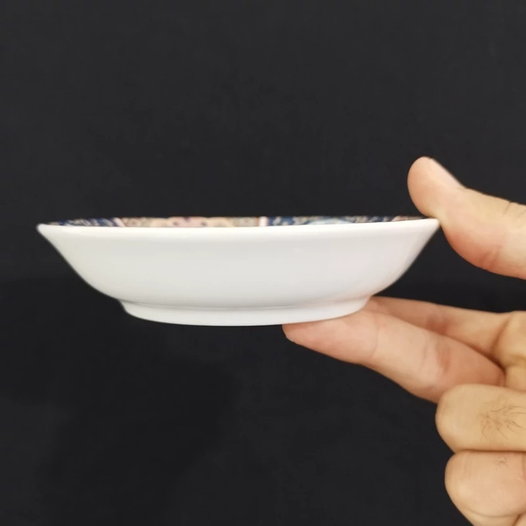 نعلبکی چینی واتسون مدل امیری سرمه ای بسته 6 عددی با ارسال رایگان