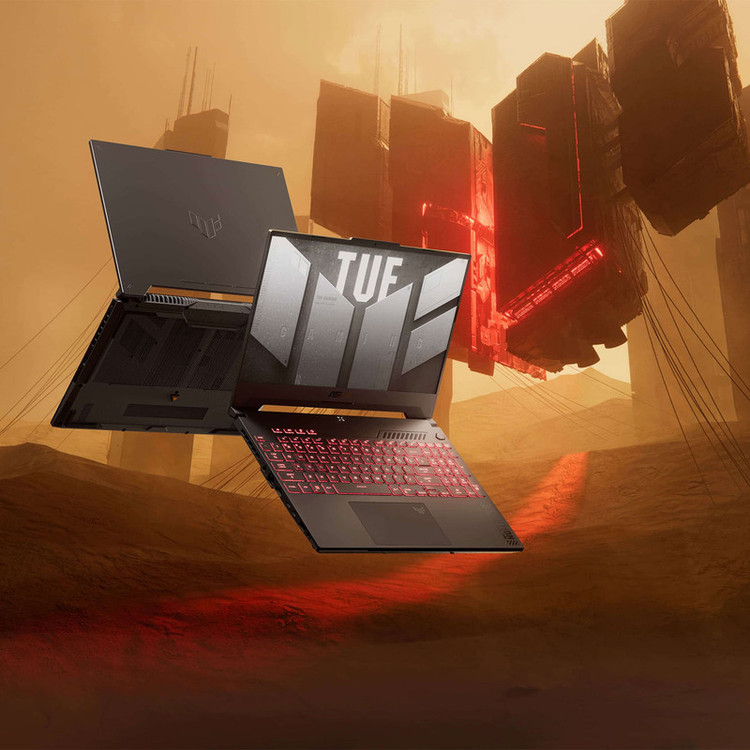 لپ تاپ 15.6 اینچ ایسوس مدل TUF Gaming A15 (2024) FA507UI-LP034W-R9 8945HS-RTX4070 8GB-16GB DDR5 5600MHz-1TB SSD-FHD 144Hz-W