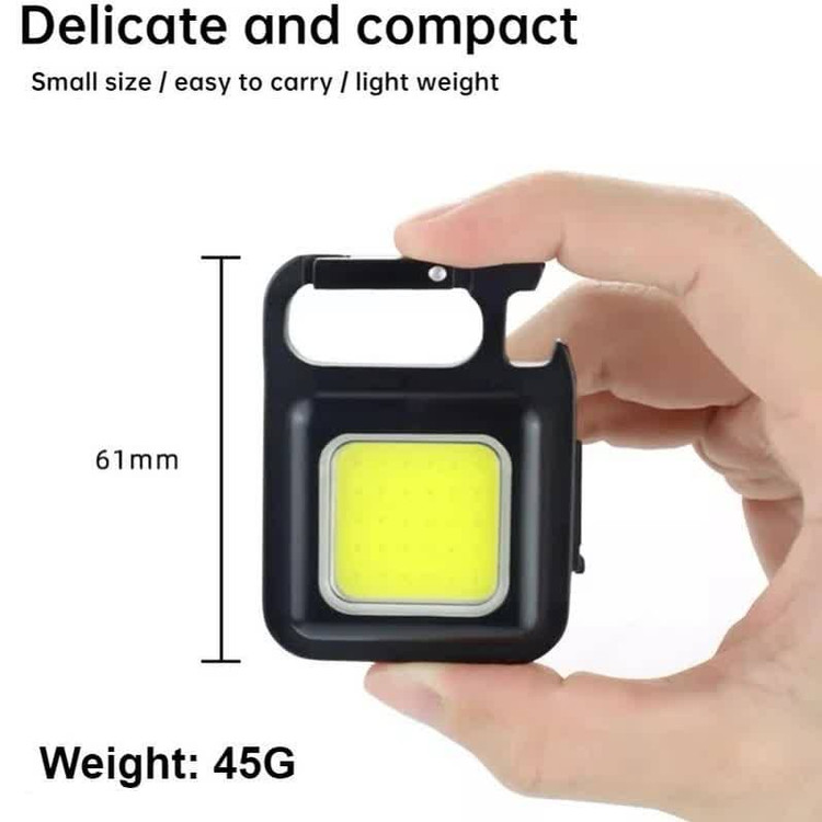 چراغ قوه شارژی KEYCHAIN LIGHT (گیره پلاستیکی)