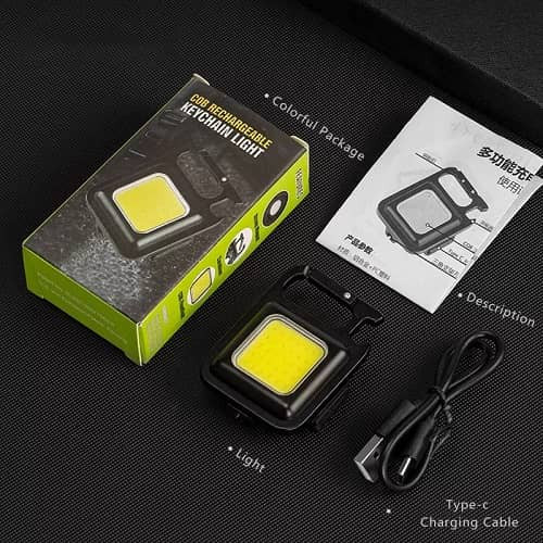 چراغ قوه شارژی KEYCHAIN LIGHT (گیره پلاستیکی)