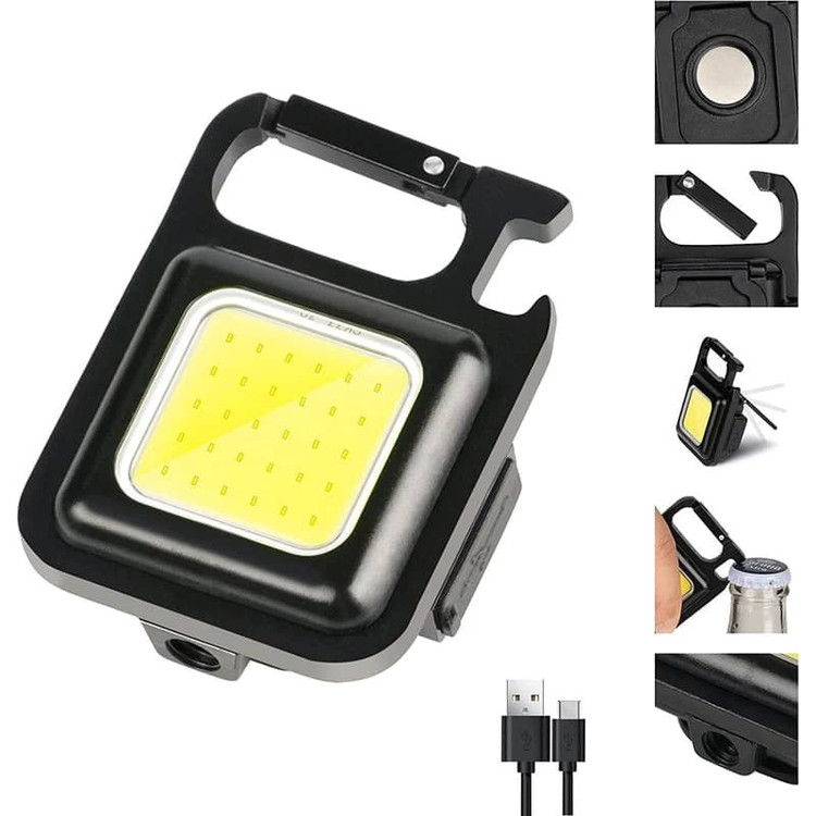 چراغ قوه شارژی KEYCHAIN LIGHT (گیره پلاستیکی)