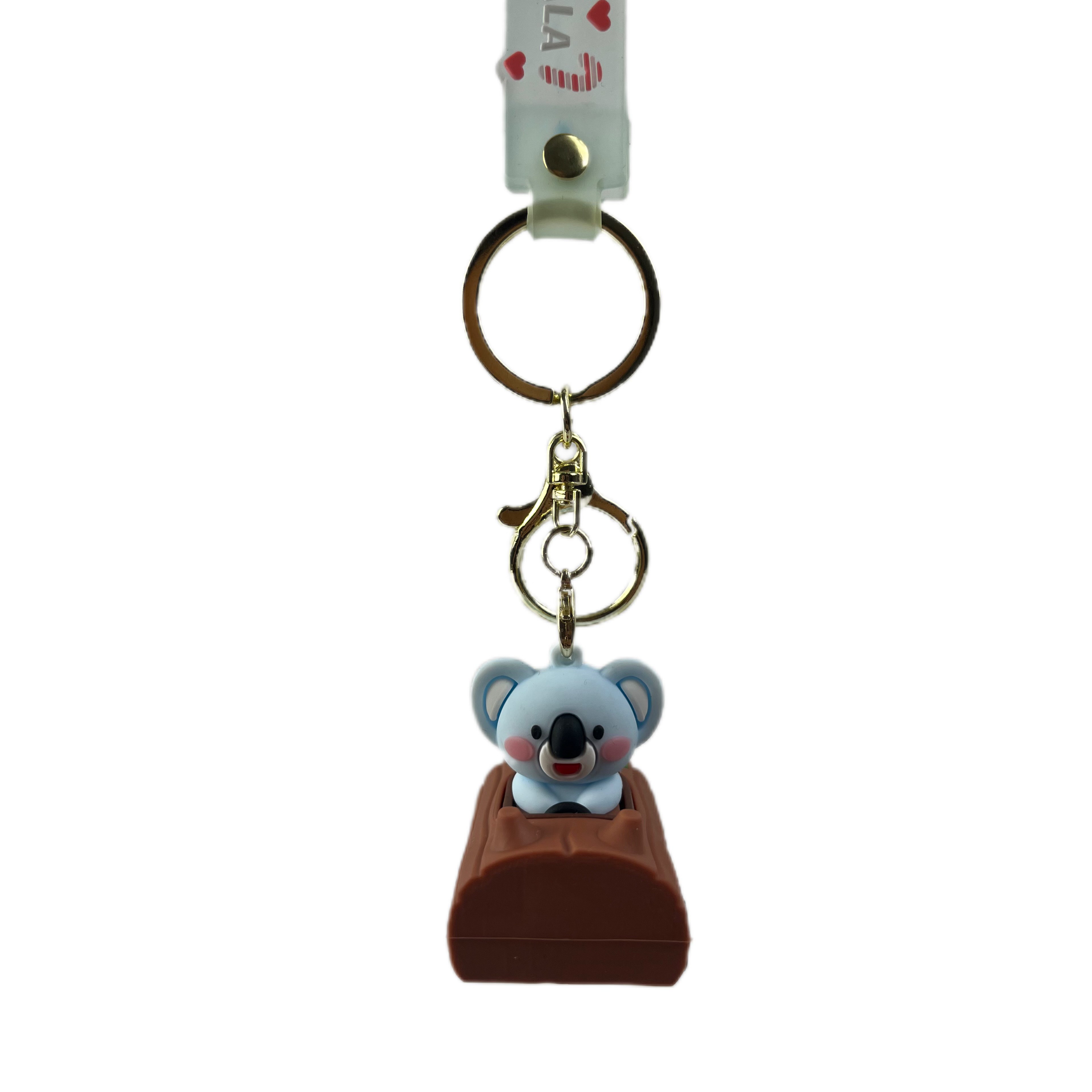 جاسوییچی و جاکلیدی سیلیکونی و ماشین عقب کش طرح کوالای شکلاتی CANDY KOALA قهوه ای