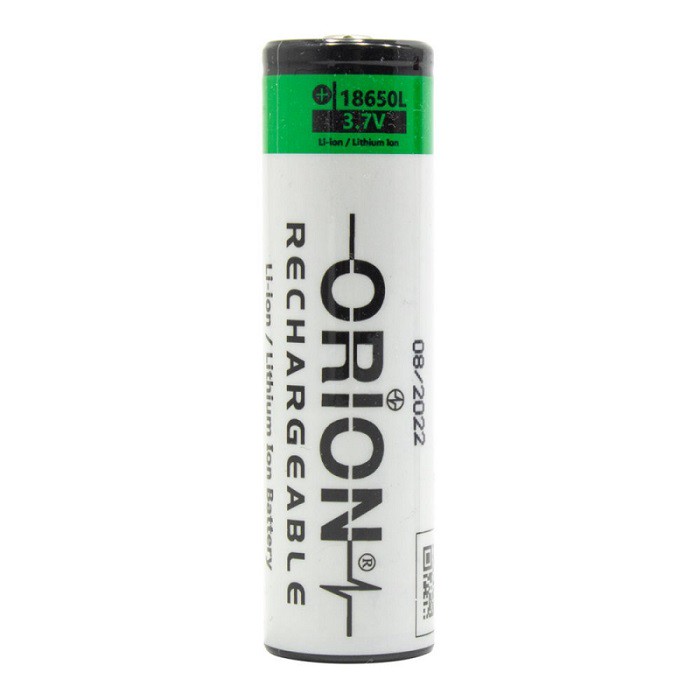 باتری لیتیومی اوریون Orion سایز 18650L ولتاژ 3.7ولت ظرفیت 1500mAh نوک دار (اصلی)