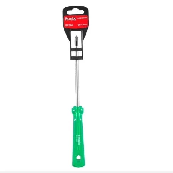 پیچ گوشتی تکی 125*6 کریستالی چهارسو رونیکس مدل RH-2865