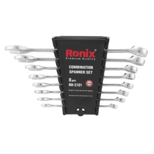 اچار ست 8 عددی رونیکس مدل RH-2101 یک سر تخت یک سر رینگ