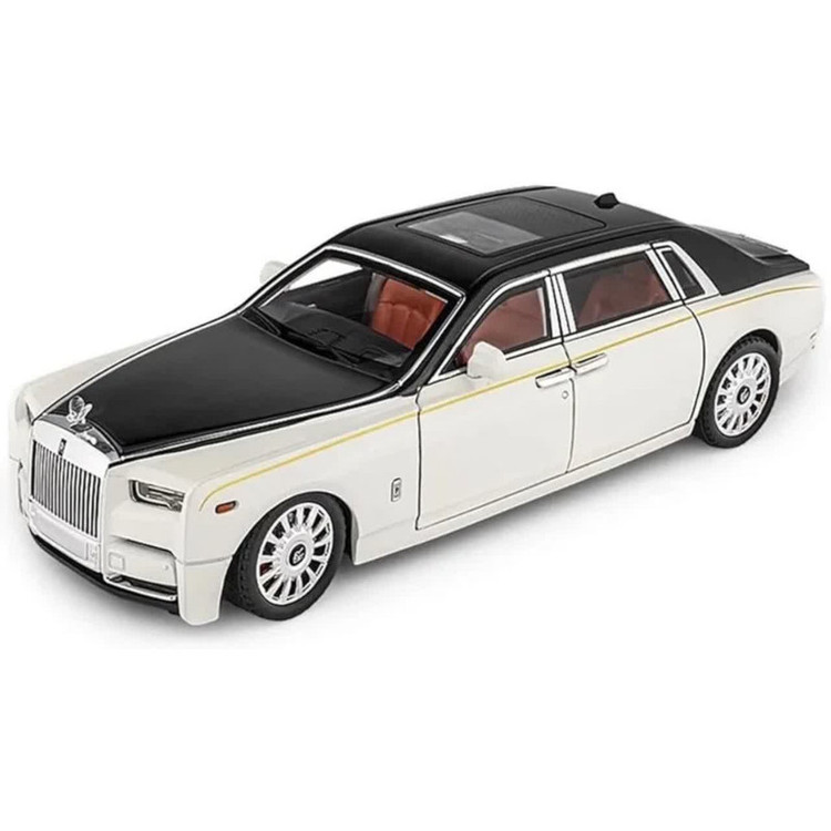 ماکت ماشین بازی ناب سل مدل رولزرویس سقف کهکشانی فلزی موزیکال کد Rolls-Royce scale 1:18