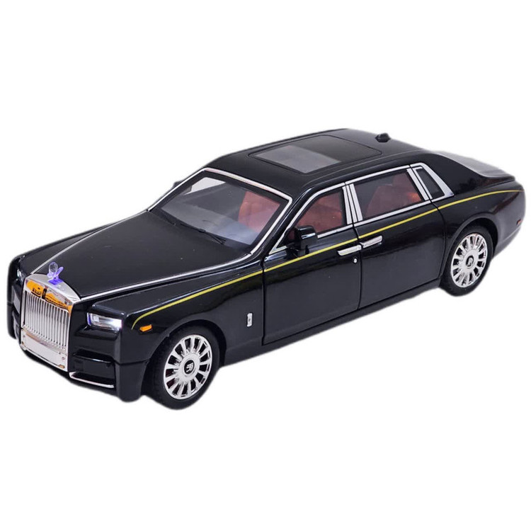 ماکت ماشین بازی ناب سل مدل رولزرویس سقف کهکشانی فلزی موزیکال کد Rolls-Royce scale 1:18