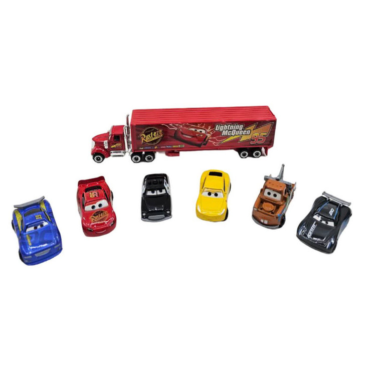 کیت ماشین بازی ناب سل مدل مکویین فلزی و دوستان مجموعه 7 عددی McQueen's car