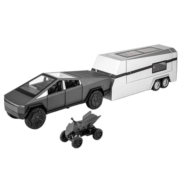 ماکت ماشین ناب سل مدل تسلا سایبر تراک مجموعه سه عددی