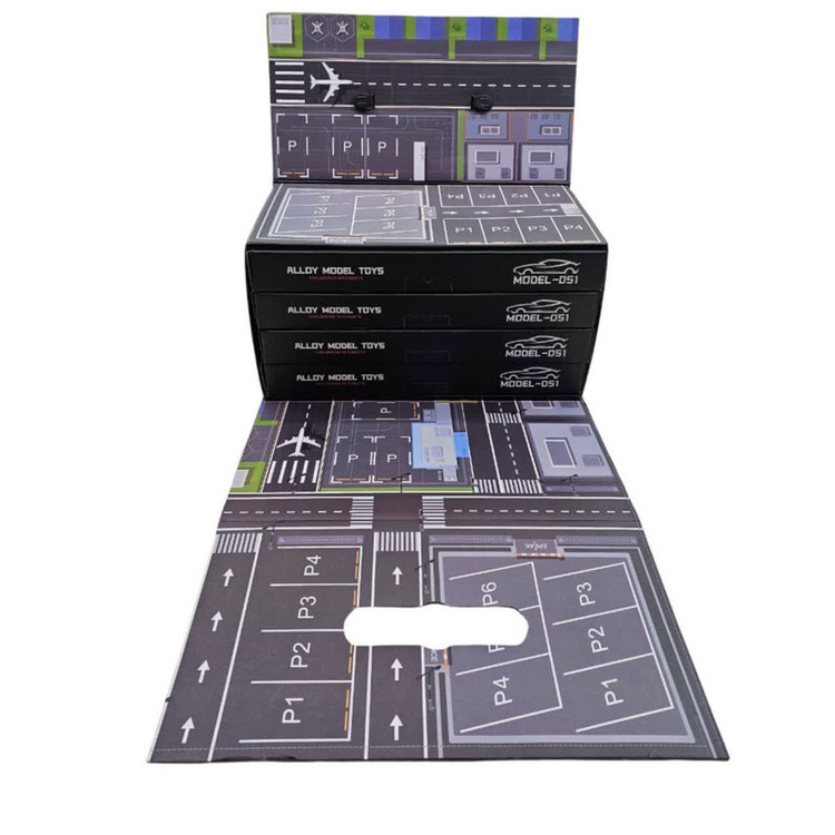 کیت ماشین بازی ناب سل مدل پارکینگ طبقاتی 24 تکه فلزی عقب کش اسپرت