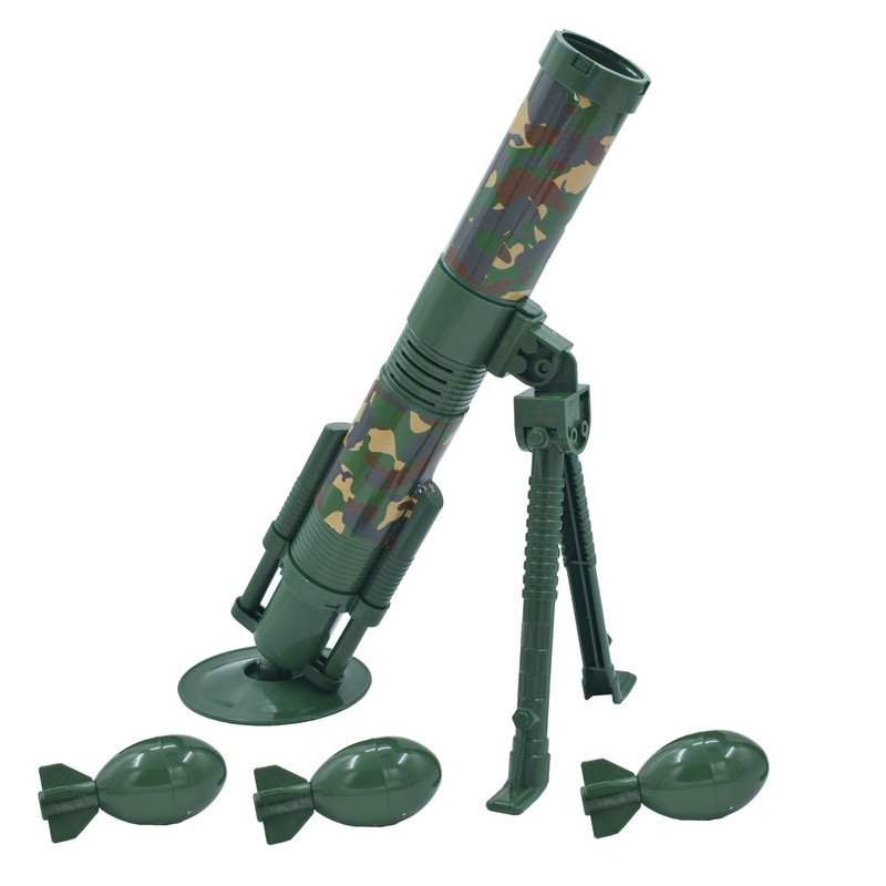 اسباب بازی جنگی ناب سل مدل خمپاره انداز  MORTAR LAUNCH مجموعه 4 عددی