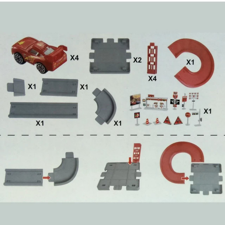 کیت ماشین ناب سل مدل پارکینگ طبقاتی مک کویین McQueen parking lot