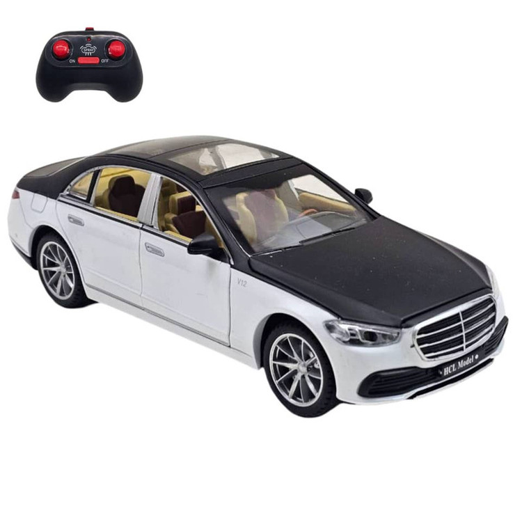 ماشین بازی کنترلی ناب سل مدل بنز میباخ دودزا شارژی فلزی چراغدار موزیکال MERCEDES BENZ MAYBACH