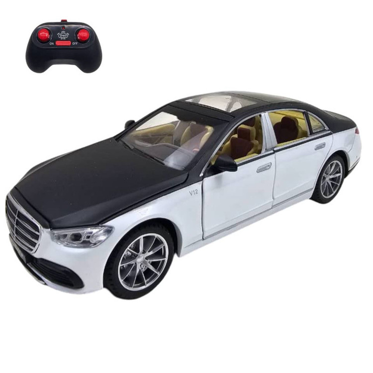 ماشین بازی کنترلی ناب سل مدل بنز میباخ دودزا شارژی فلزی چراغدار موزیکال MERCEDES BENZ MAYBACH