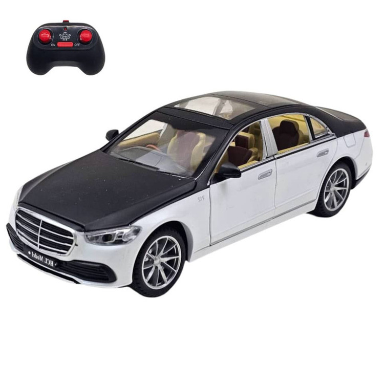 ماشین بازی کنترلی ناب سل مدل بنز میباخ دودزا شارژی فلزی چراغدار موزیکال MERCEDES BENZ MAYBACH