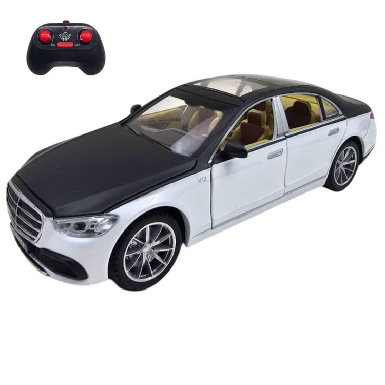 ماشین بازی کنترلی ناب سل مدل بنز میباخ دودزا شارژی فلزی چراغدار موزیکال MERCEDES BENZ MAYBACH