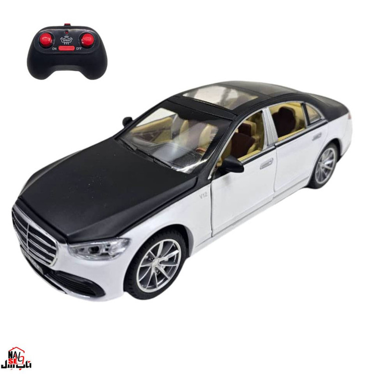 ماشین بازی کنترلی ناب سل مدل بنز میباخ دودزا شارژی فلزی چراغدار موزیکال MERCEDES BENZ MAYBACH