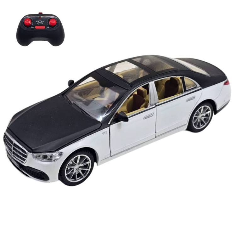 ماشین بازی کنترلی ناب سل مدل بنز میباخ دودزا شارژی فلزی چراغدار موزیکال MERCEDES BENZ MAYBACH