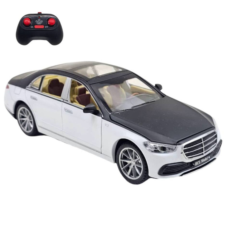 ماشین بازی کنترلی ناب سل مدل بنز میباخ دودزا شارژی فلزی چراغدار موزیکال MERCEDES BENZ MAYBACH