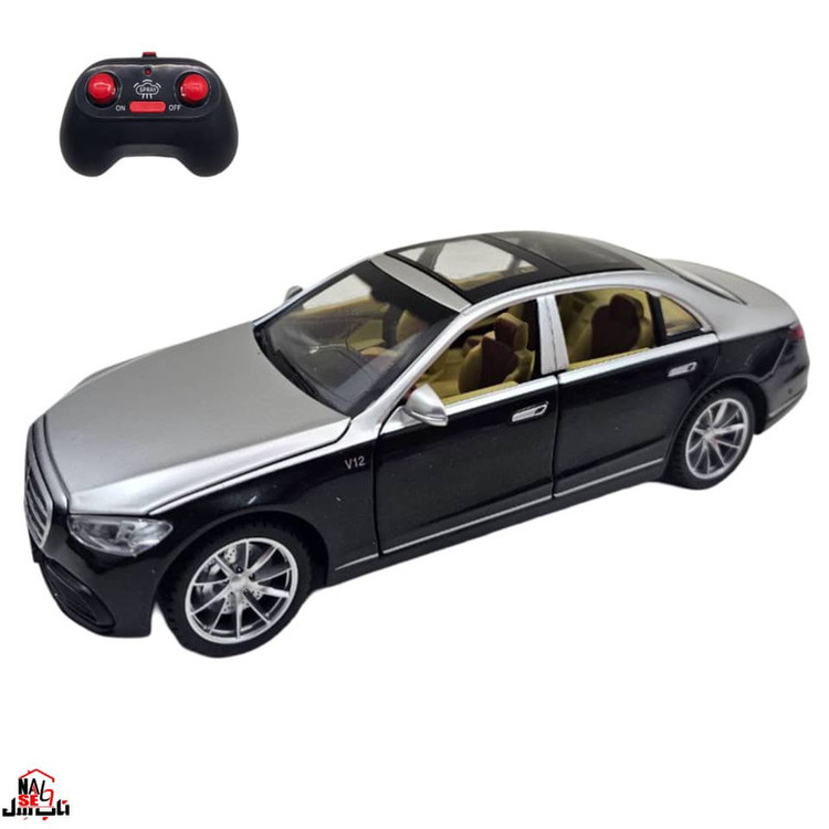ماشین بازی کنترلی ناب سل مدل بنز میباخ دودزا شارژی فلزی چراغدار موزیکال MERCEDES BENZ MAYBACH