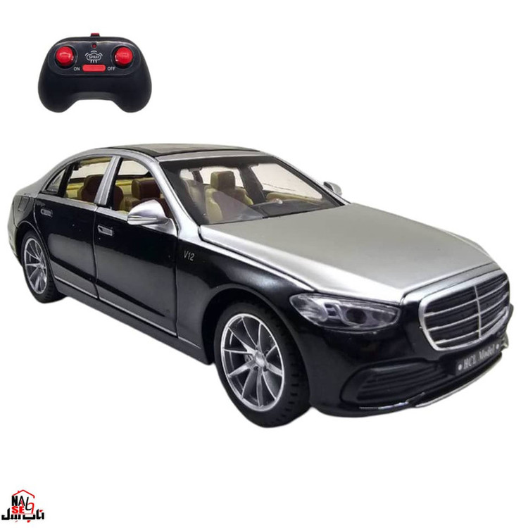 ماشین بازی کنترلی ناب سل مدل بنز میباخ دودزا شارژی فلزی چراغدار موزیکال MERCEDES BENZ MAYBACH