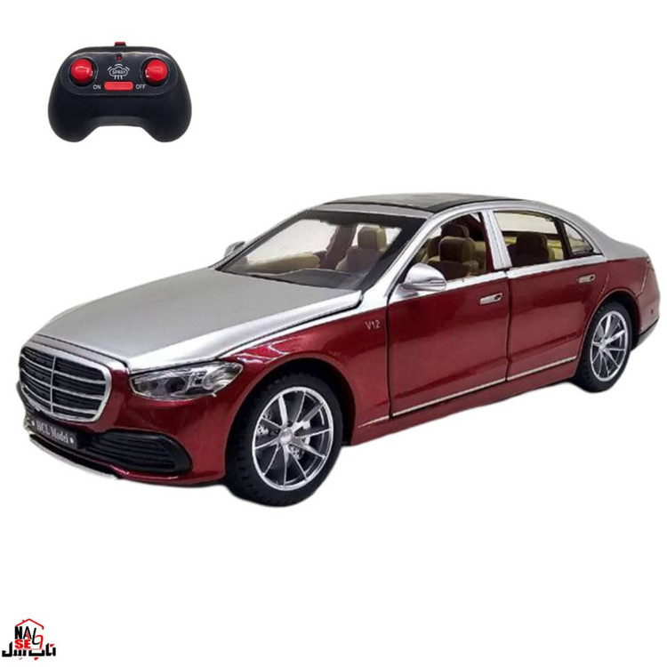 ماشین بازی کنترلی ناب سل مدل بنز میباخ دودزا شارژی فلزی چراغدار موزیکال MERCEDES BENZ MAYBACH