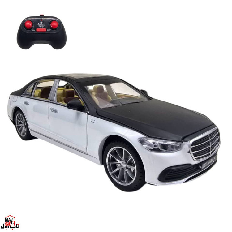 ماشین بازی کنترلی ناب سل مدل بنز میباخ دودزا شارژی فلزی چراغدار موزیکال MERCEDES BENZ MAYBACH