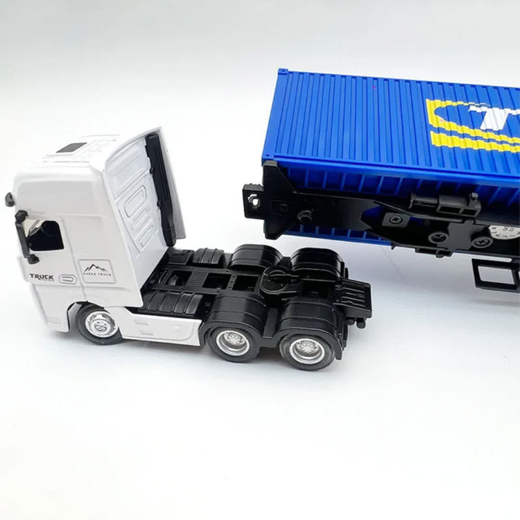 ماکت ماشین ناب سل مدل تریلی کانتینر دار فلزی هوینا کد CONTAINER TRUCK 1732 SCALE 1:50