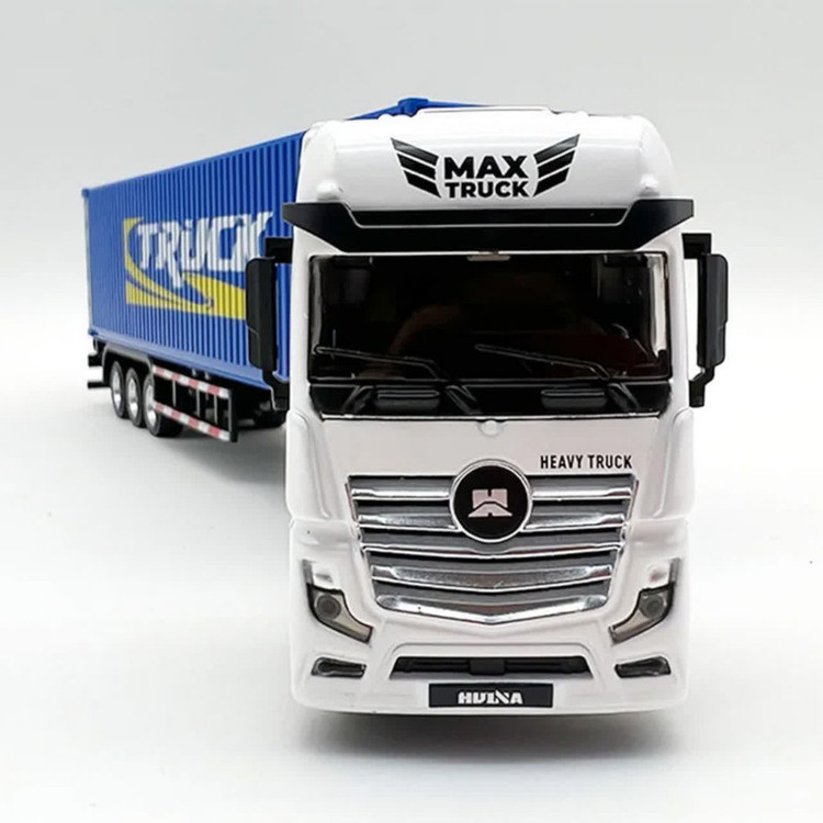 ماکت ماشین ناب سل مدل تریلی کانتینر دار فلزی هوینا کد CONTAINER TRUCK 1732 SCALE 1:50