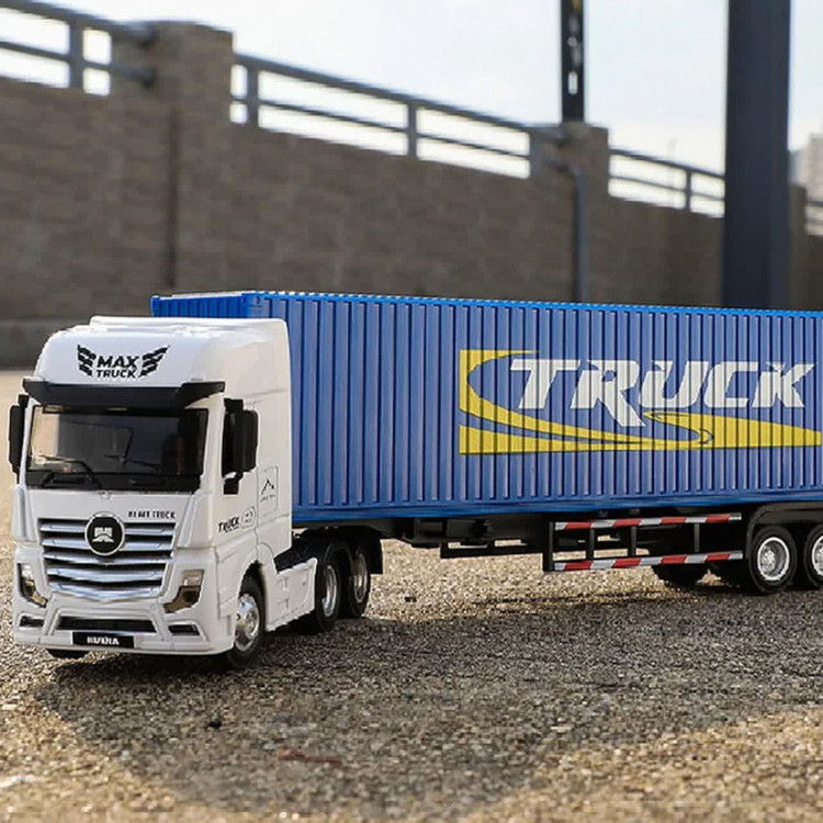 ماکت ماشین ناب سل مدل تریلی کانتینر دار فلزی هوینا کد CONTAINER TRUCK 1732 SCALE 1:50
