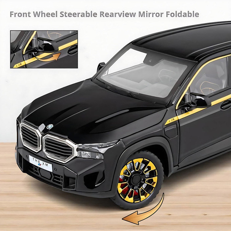 ماکت ماشین ناب سل مدل ب ام و دودزا فلزی شاسی بلند ایکس ام BMW XM به همراه جاسوییچی