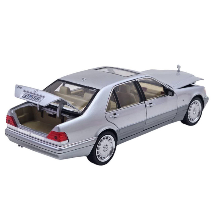 ماکت ماشین ناب سل مدل بنز سوپر سالن فلزی چراغدار موزیکال کد Mercedes-Benz s320 metal lighted musical metal car