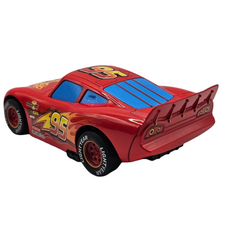 ماکت ماشین ناب سل مدل مک کوئین فلزی چراغدار موزیکال کد McQueen Metal Light-Up Musical به همراه استند