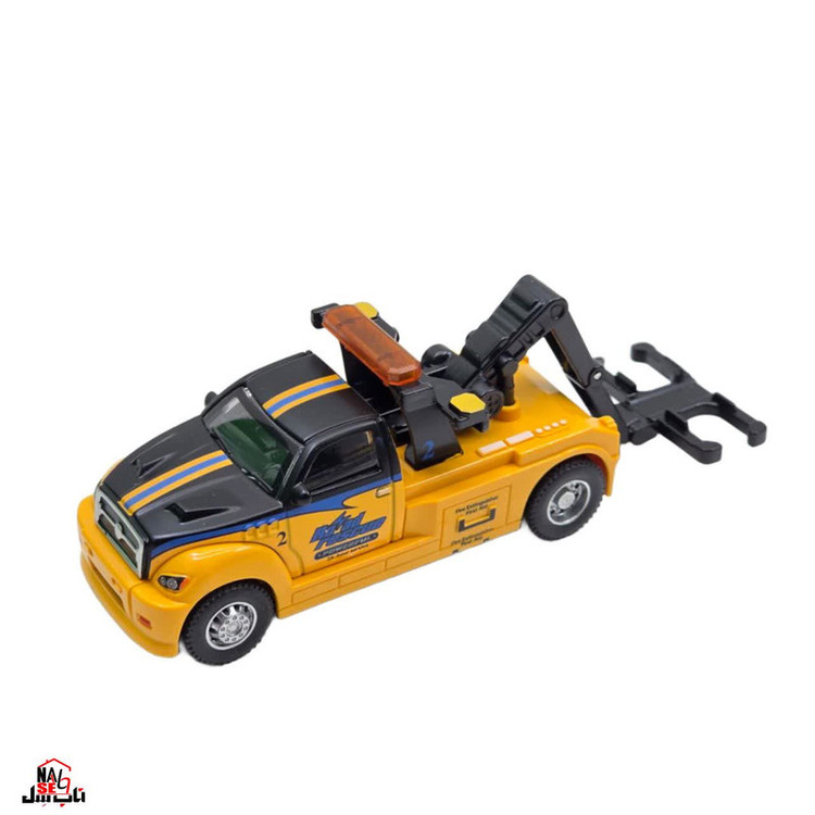ماشین بازی ناب سل مدل کامیون بازی یدک کش فلزی عقب کش مجموعه دو عددی TRUCK TRANSPORT NAAB004