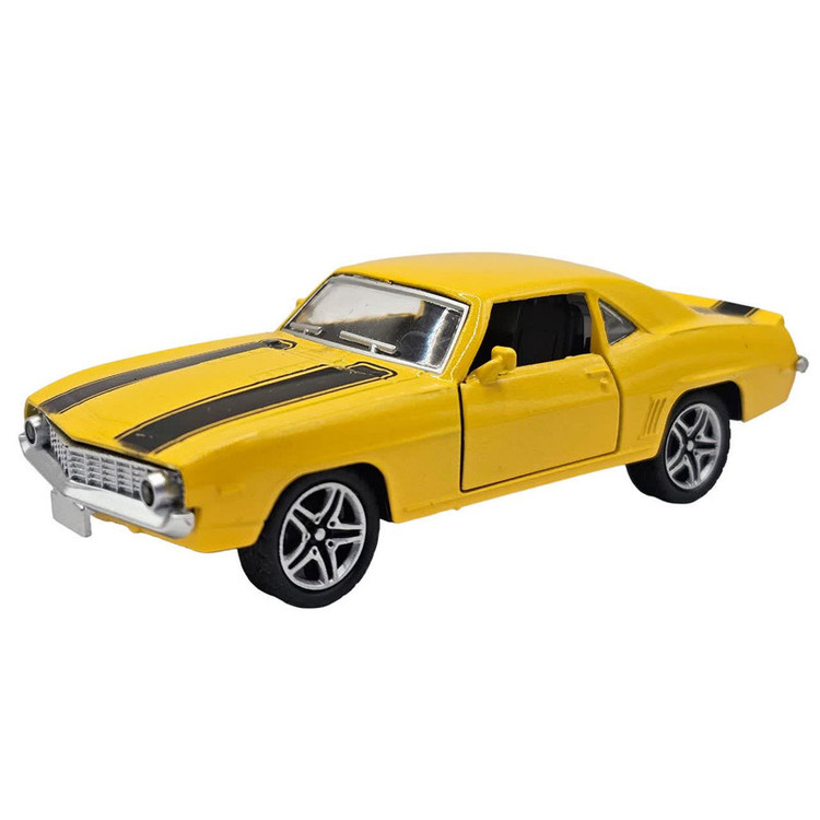 ماکت ماشین ناب سل مدل شورلت کامارو فلزی موزیکال چراغدار دو در کد CHEVROLET CAMARO METAL MUSICAL LIGHTED CAR NAAB004 SCALE 1:48
