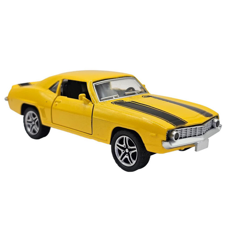 ماکت ماشین ناب سل مدل شورلت کامارو فلزی موزیکال چراغدار دو در کد CHEVROLET CAMARO METAL MUSICAL LIGHTED CAR NAAB004 SCALE 1:48