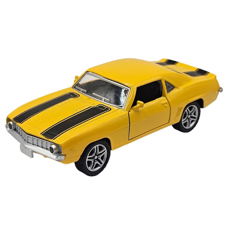 ماکت ماشین ناب سل مدل شورلت کامارو فلزی موزیکال چراغدار دو در کد CHEVROLET CAMARO METAL MUSICAL LIGHTED CAR NAAB004 SCALE 1:48