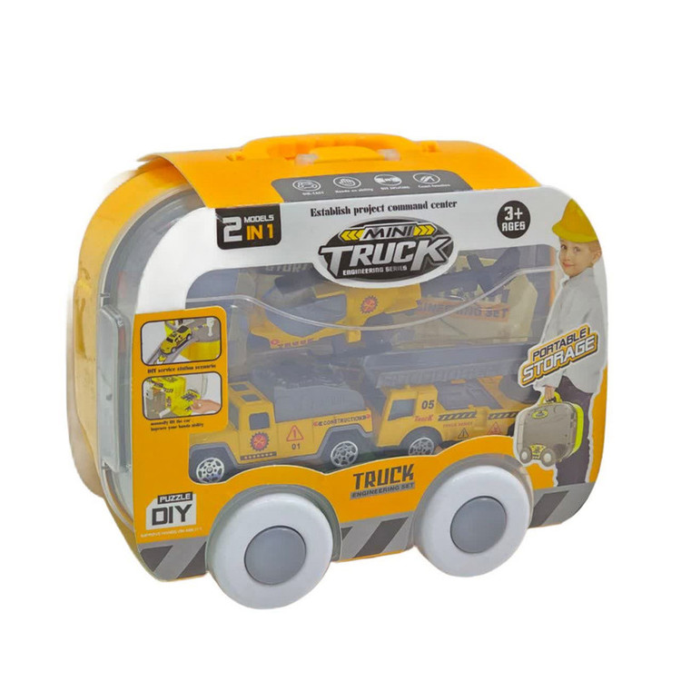 کیت ماشین بازی ناب سل مدل پارکینگ چمدانی راهسازی طرح Road construction machine