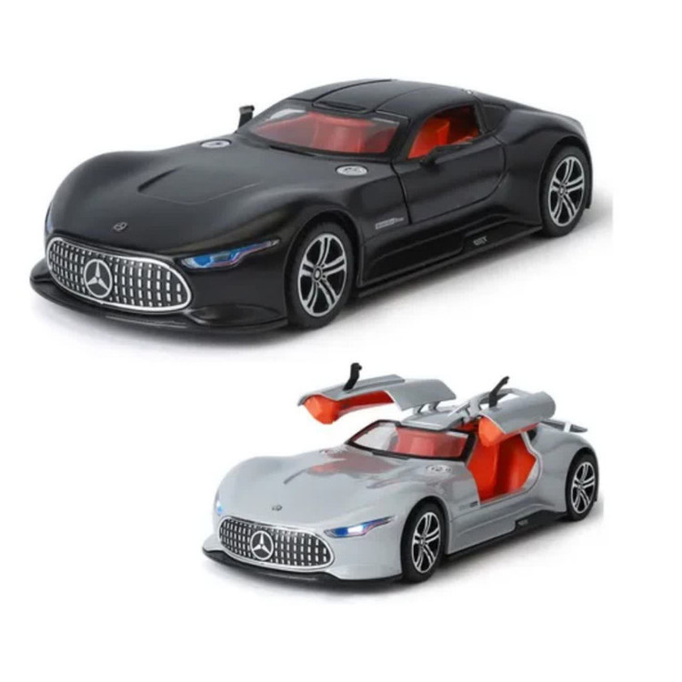 ماکت ماشین ناب سل مدل مرسدس بنز ای ام جی ویژن جی تی فلزی چراغدار درب خفاشی کد Mercedes Benz AMG Vision GT
