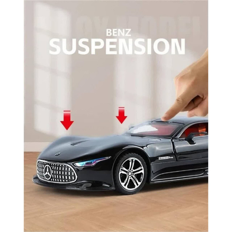 ماکت ماشین ناب سل مدل مرسدس بنز ای ام جی ویژن جی تی فلزی چراغدار درب خفاشی کد Mercedes Benz AMG Vision GT
