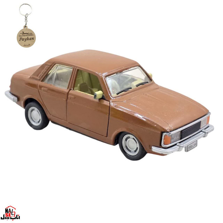 ماکت ماشین ناب سل مدل پیکان فلزی PEYKAN CREAMTRIM NAAB006به همراه جاسوییچی