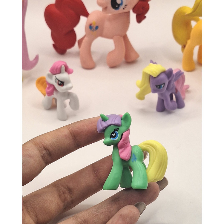 فیگور ناب سل مدل اسب تک شاخ کد unicorn_02 مجموعه 6 عددی