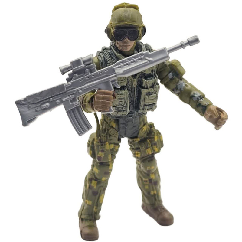 فیگور ناب سل مدل سرباز تفنگدار کد SPECIALFORCES NAAB007 ارتفاع 10 سانتی‌متر