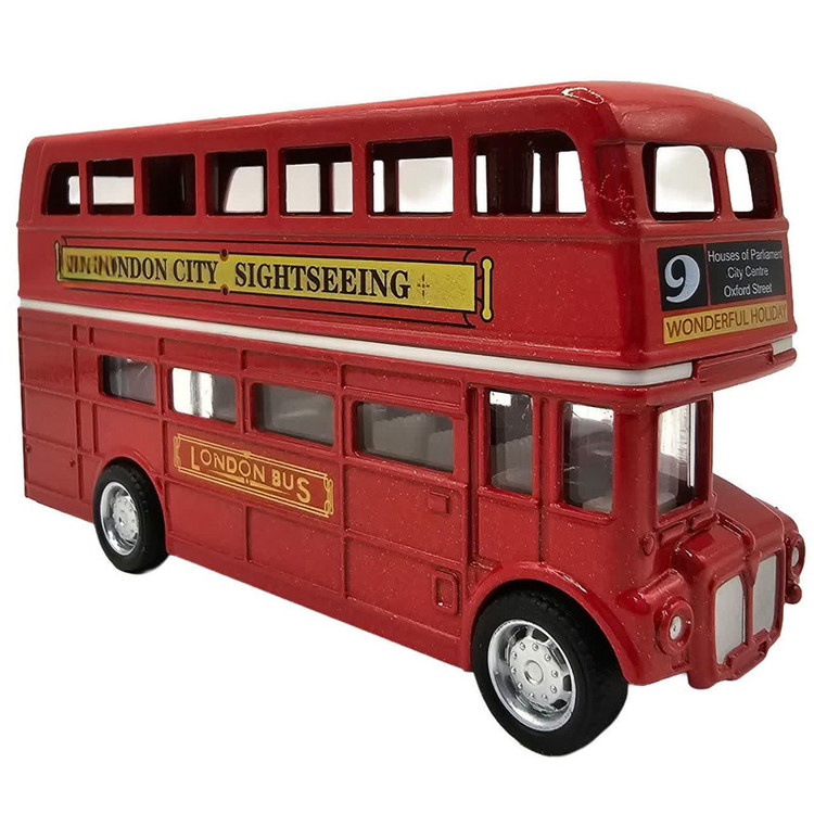 ماکت ماشین ناب سل مدل اتوبوس لندن کد LONDON BUS PULL BACK &GO ACTION NAAB002