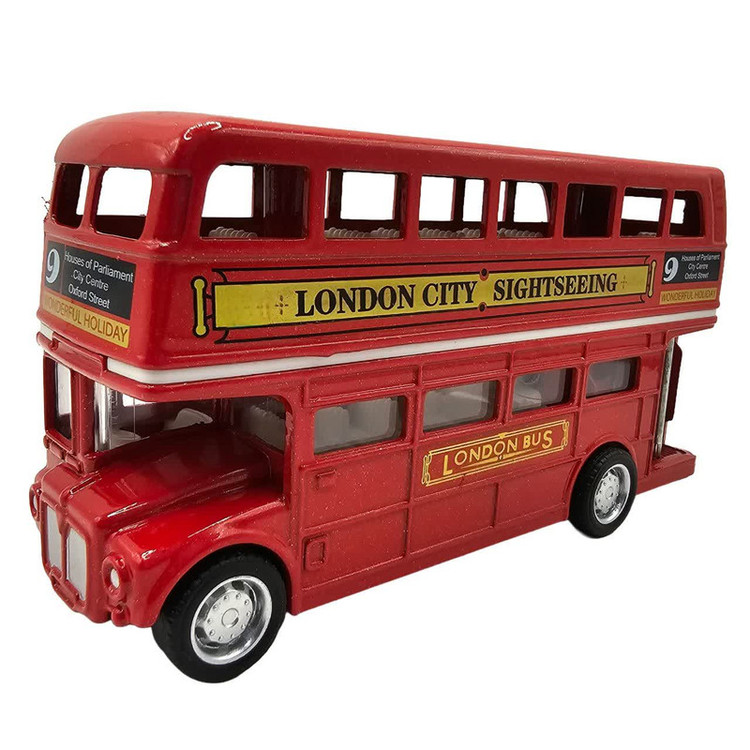 ماکت ماشین ناب سل مدل اتوبوس لندن کد LONDON BUS PULL BACK &GO ACTION NAAB002